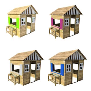 casita infantil de madera masgames lollipop xxl grande y homologada