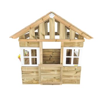 Casita infantil de madera tratada MASGAMES LOLLIPOP NATURAL sin pintar