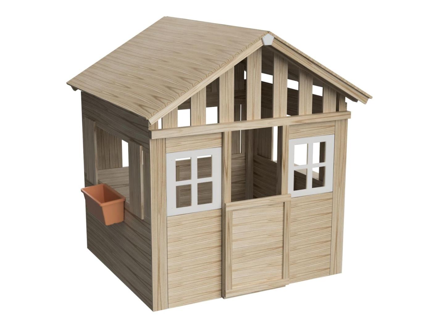 Casita infantil de madera MASGAMES LOLLIPOP XL Natural
