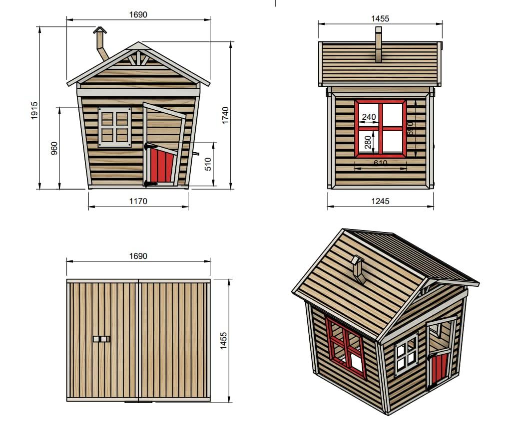 masgames fada casa de brincar para crianças em madeira com painéis de madeira