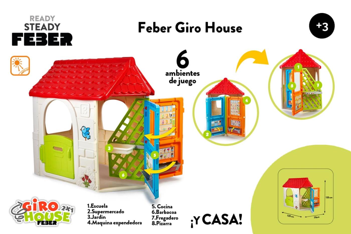 Casita infantil Feber Giro House