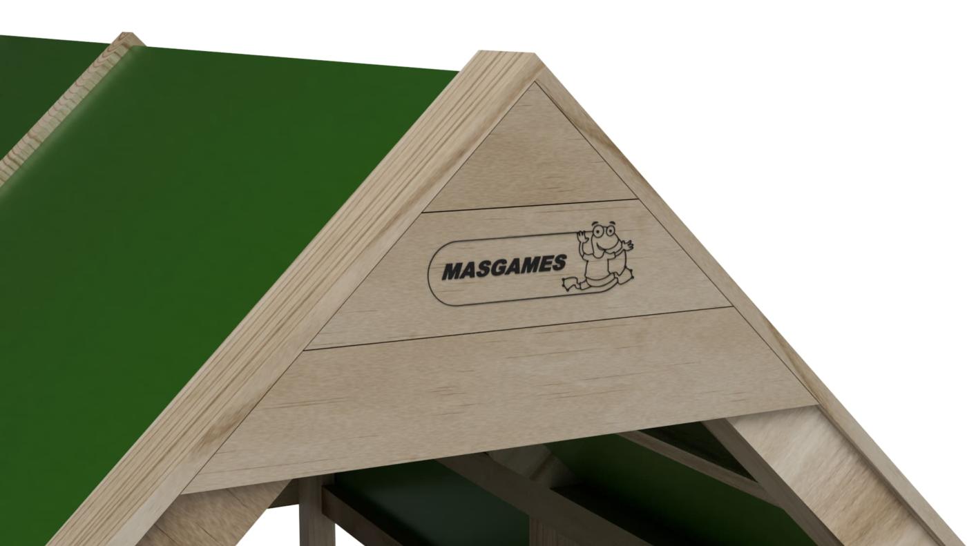 Caseta de fusta per pre-adolescents i adolescents Masgames Andrea per exterior detall marca Masgames
