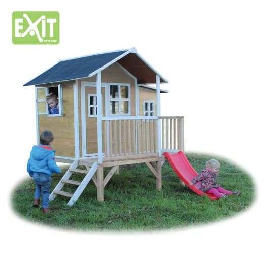 Casita de madeira infantil Loft 350 Natural 2