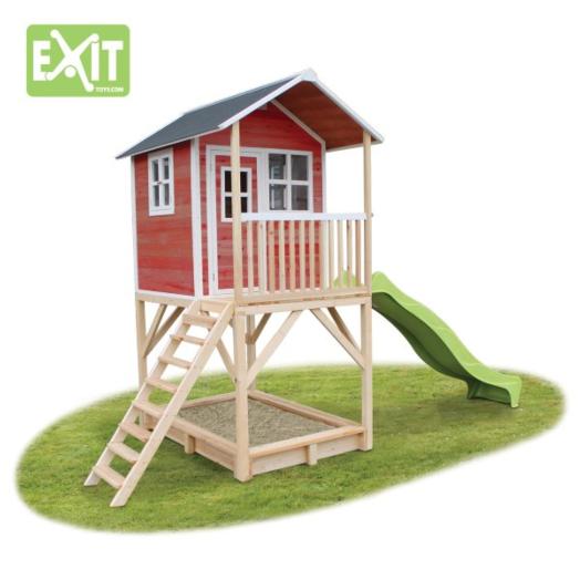 Casita infantil madeira Exit Loft 700 red