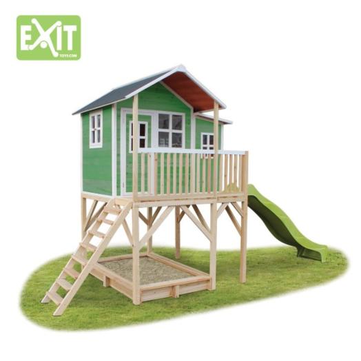Casinha de maderia infantil EXIT Loft 750 verde