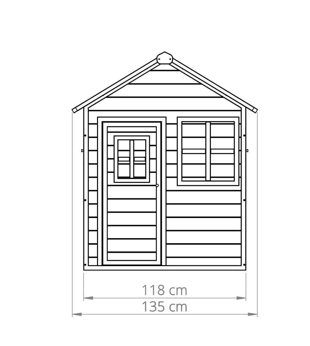 Caseta de fusta infantil Loft Green