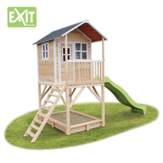 Casita infantil de madeira EXIT LOFT 700 natural