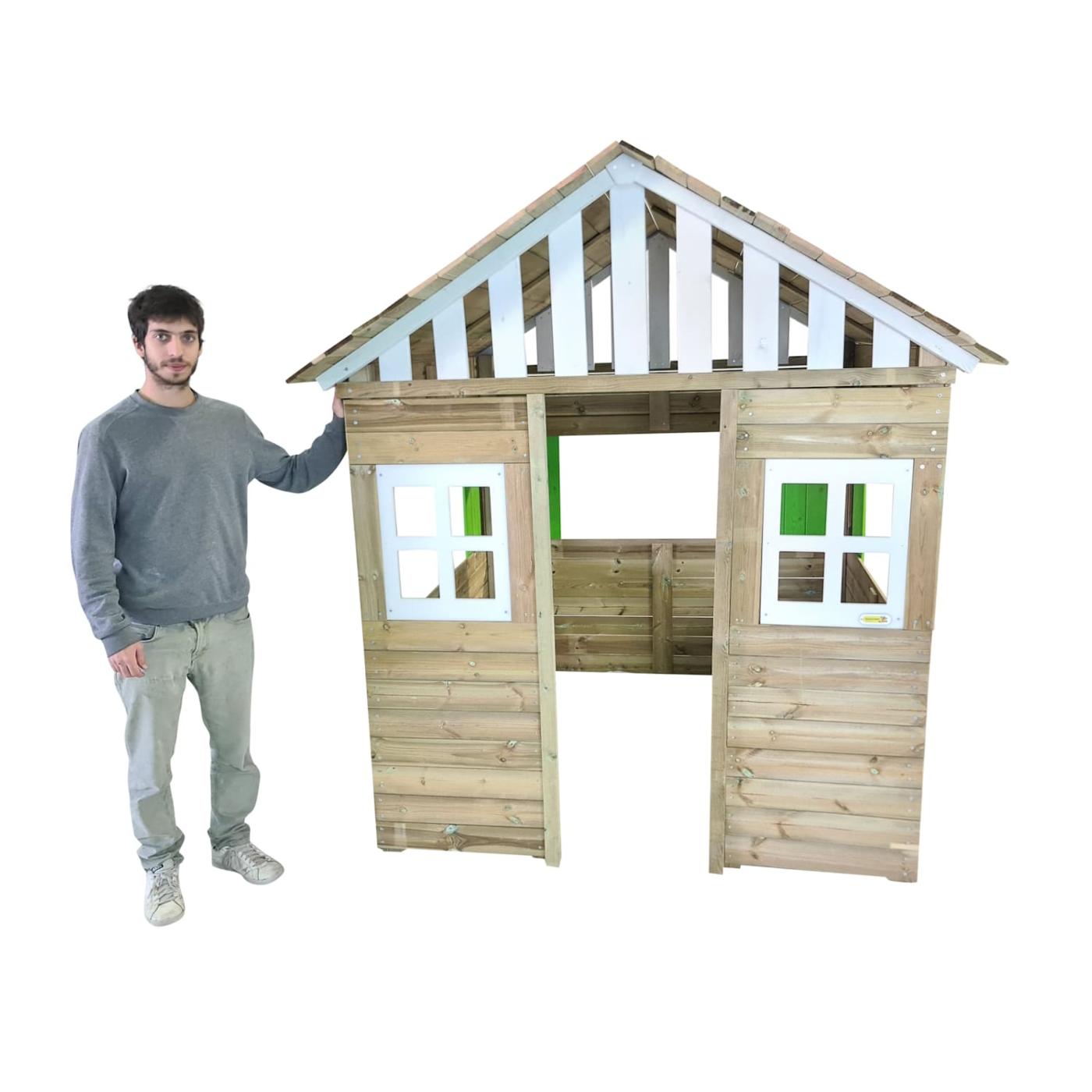 Casita infantil de madera homologada MASGAMES LOLLIPOP XXL Horeca con cocinita