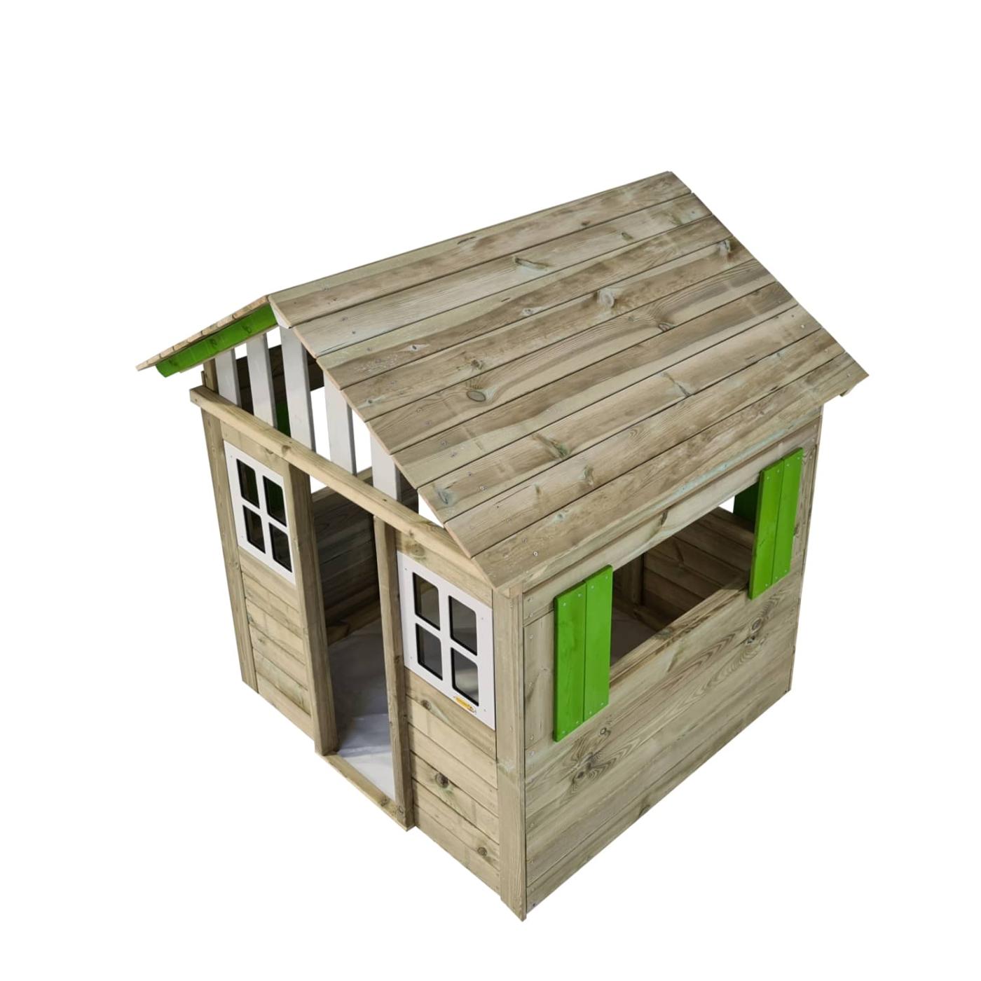 Casita de madera homologada uso público Masgames Lollipop XL Verde Horeca