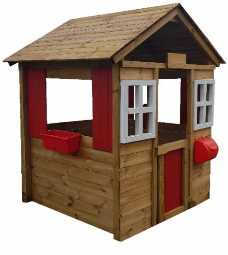 Casita infantil de madera Fresita Deluxe XL