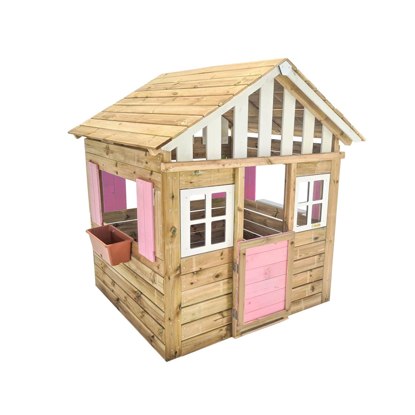 casa de madeira crianças MASGAMES Lollipop Rosa XL