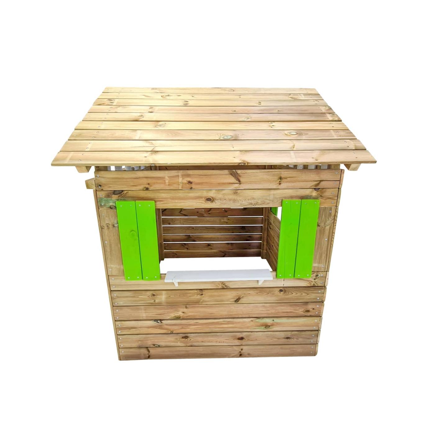 Caseta infantil de fusta MASGAMES Lollipop verda XL 
