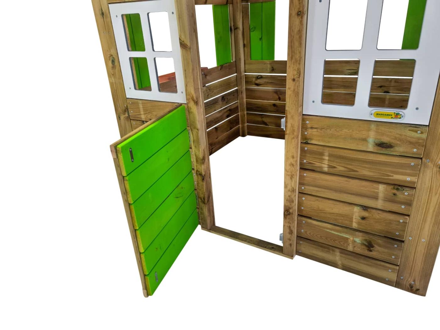 Casita infantil de madera MASGAMES Lollipop XL Verde