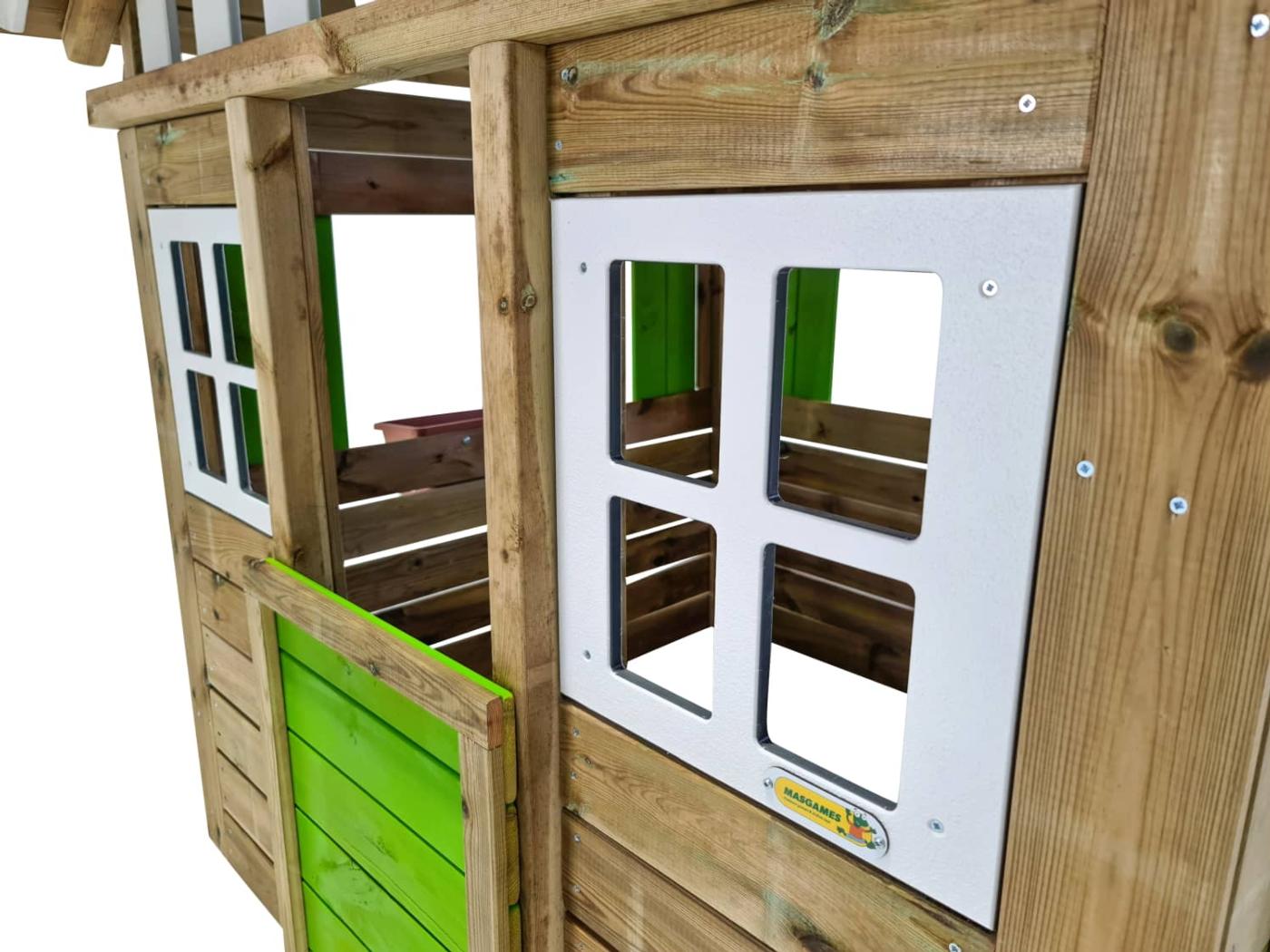 Casita infantil de madera MASGAMES Lollipop XL Verde