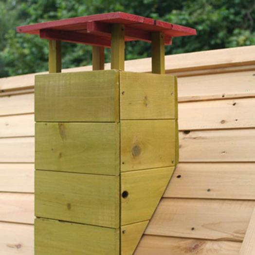 Casita infantil de madeira Crooked