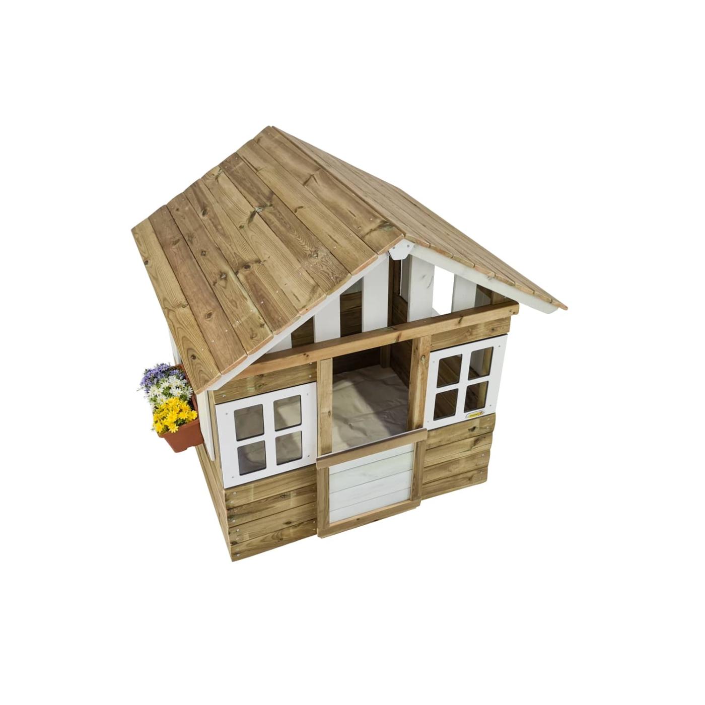 Casita infantil de madera MASGAMES LOLLIPOP de color blanco