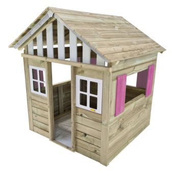 Casita de madera homologada uso público Masgames Lollipop XL Rosa Horeca