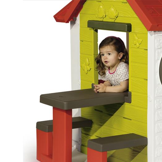 Casita infantil My House con mesa de picnic2