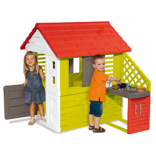 Casita infantil Nature con cocinita SMOBY