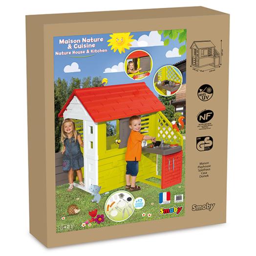 Casita infantil Nature con cocinita SMOBY5