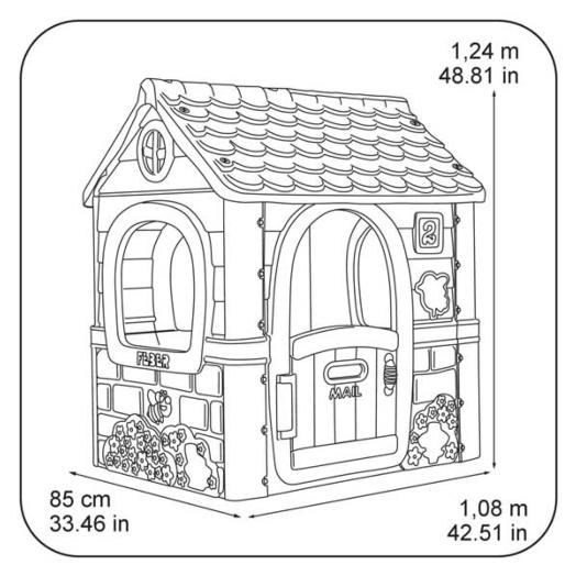 mides de la caseta infantil fantasy house