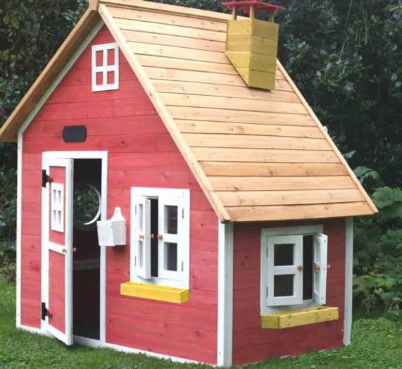 Casita infantil de madeira Crooked