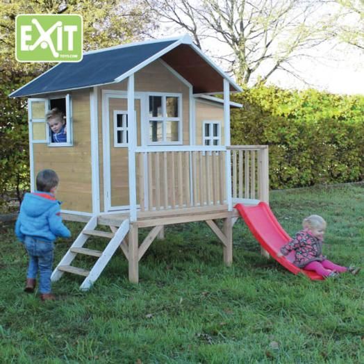 Casita de madeira infantil Loft 350 Natural 5