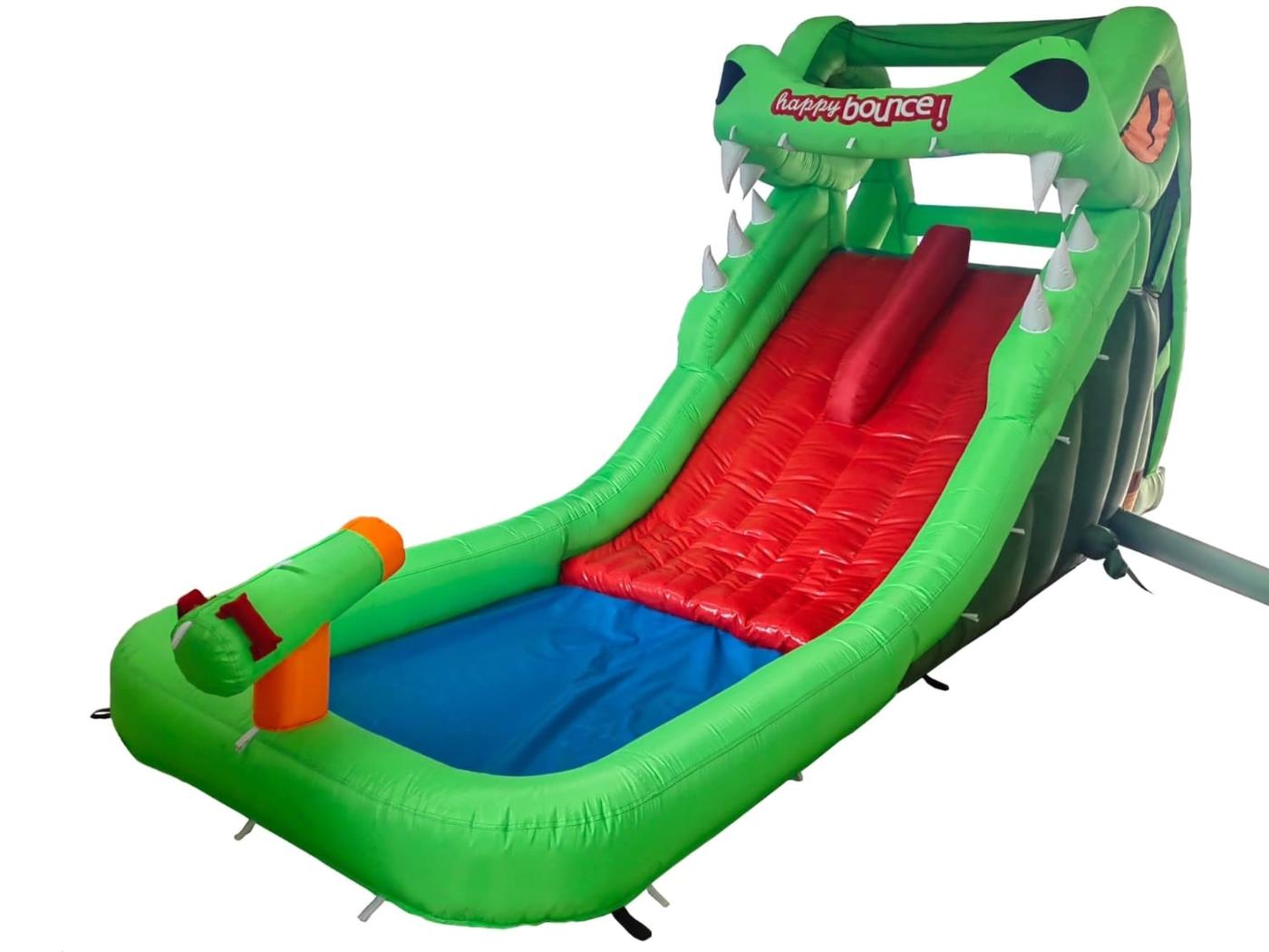 Castell inflable tobogan aquàtic Croco