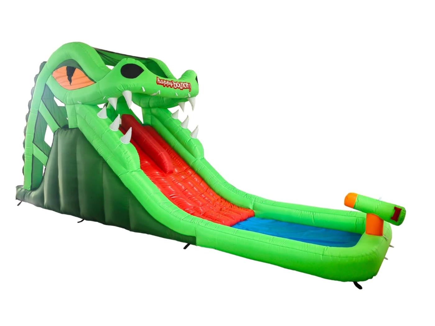 Castell inflable tobogan aquàtic Croco