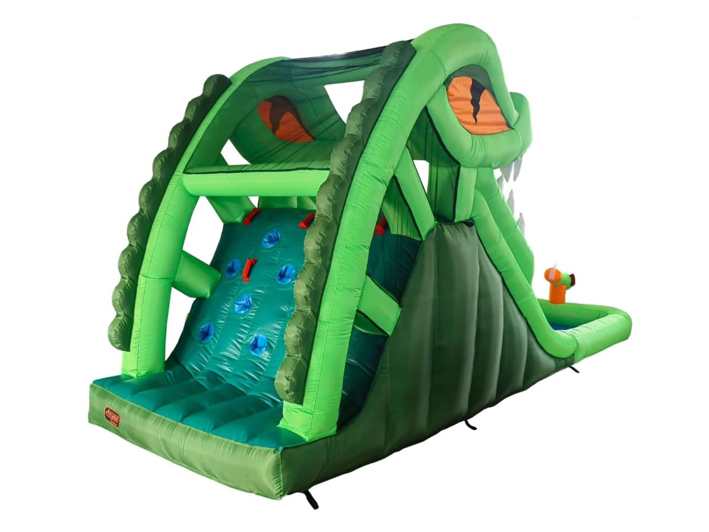 Castell inflable tobogan aquàtic Croco