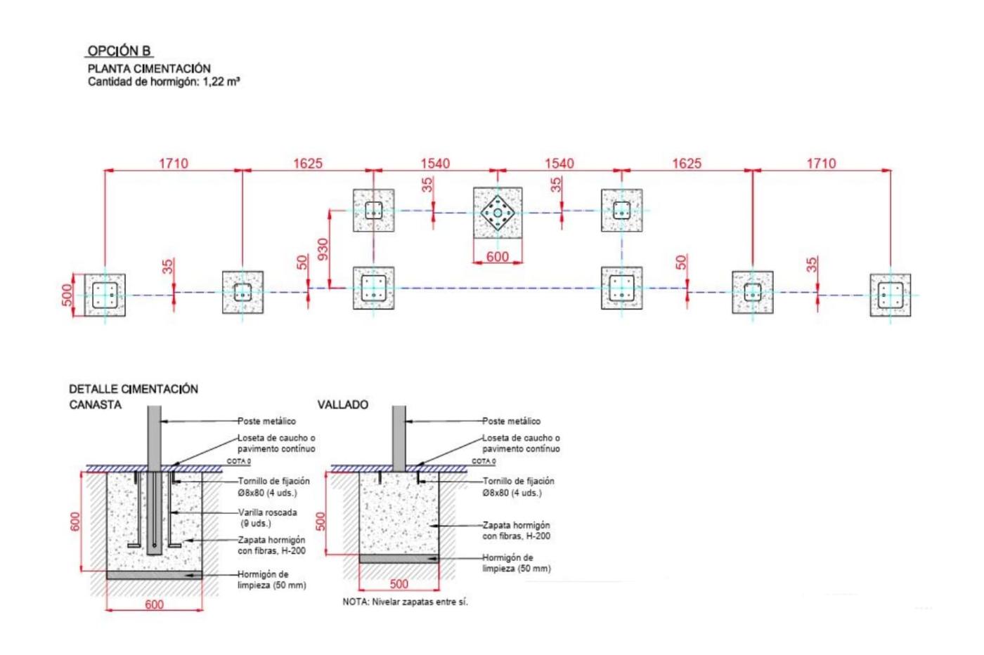 Frontal multideportivo Jaula