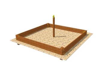 Caixa de areia canino