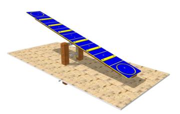 Jogo canino agility Balanço