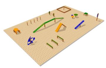 circuito de agilidade do cão