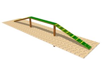 Jogo canino agility passadiço