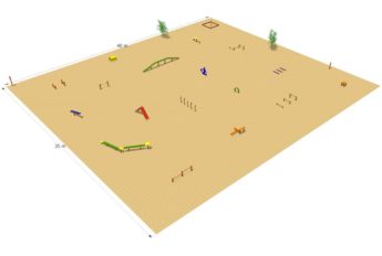 Circuito canino de agilidade Completo