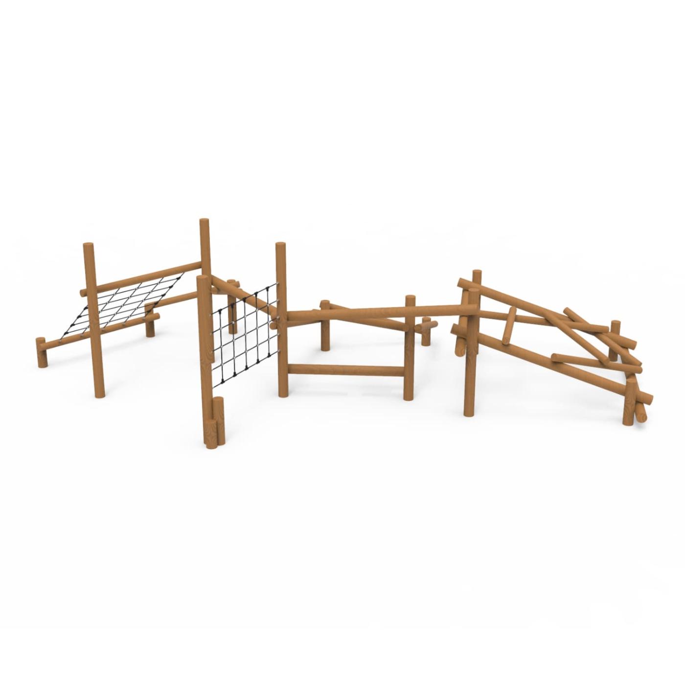 Conjunto de trepa de madera de robínia ESPOT