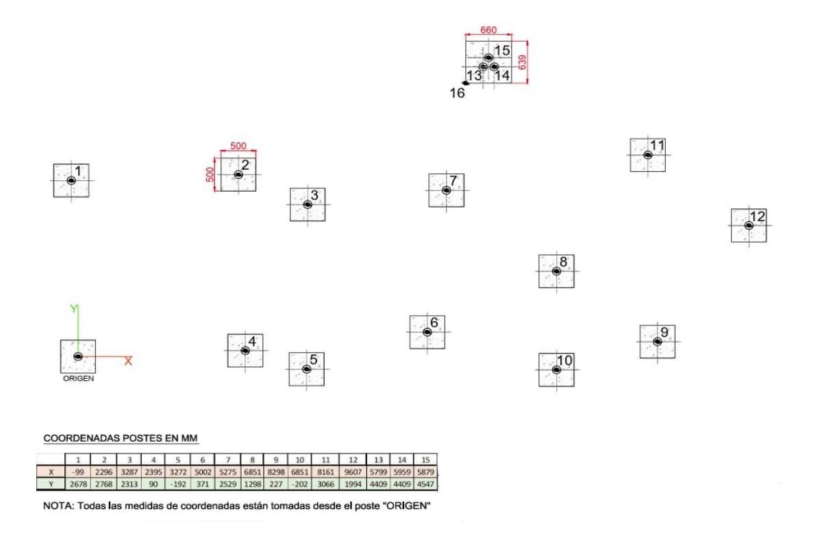 Conjunto de trepa de madera de robínia ESPOT
