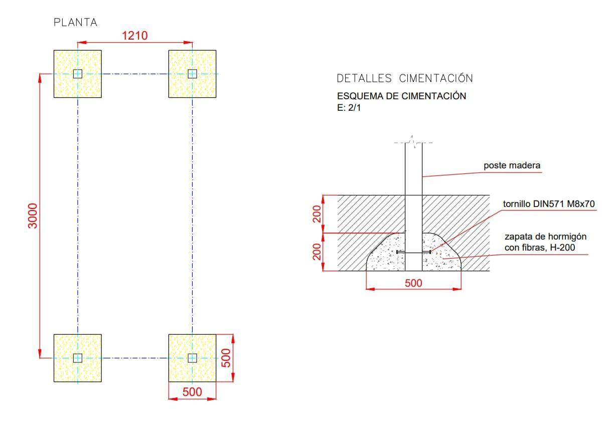 Circuito educación física: vallas para saltar.