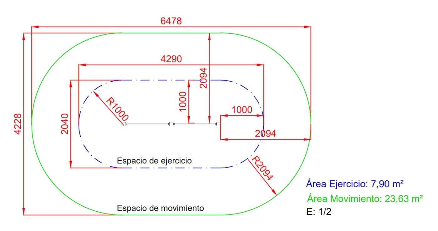 Circuit gimnàsia d'exterior: Espatllera de fusta 