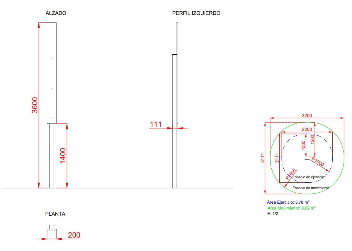 Circuito de gimnasia exterior: Salto de altura