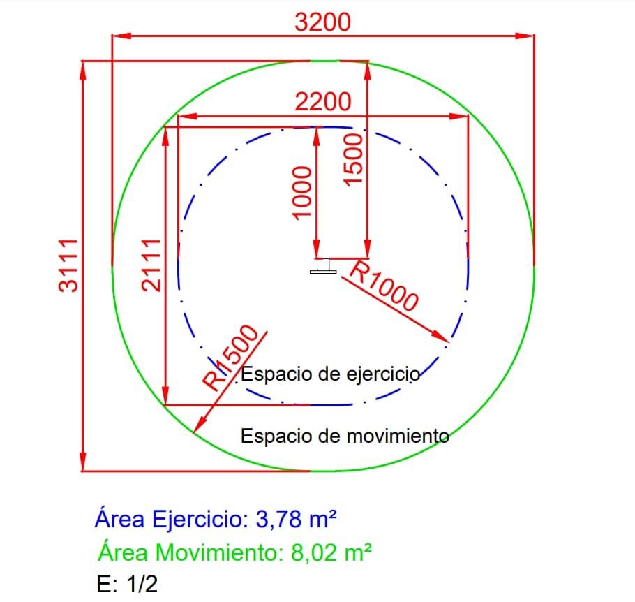 Circuito de gimnasia exterior: Salto de altura