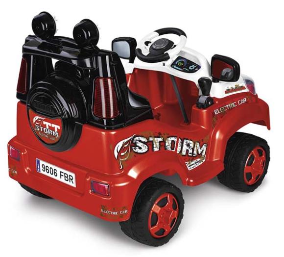 Cotxe bateria elèctric infantil FEBER TT storm Mando distància
