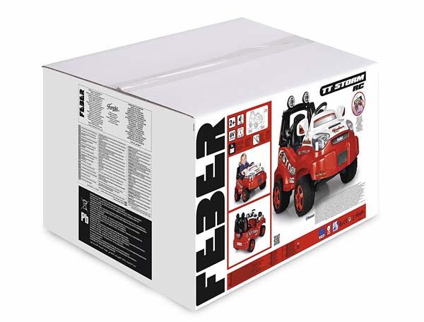 Cotxe bateria elèctric infantil FEBER TT storm Mando distància