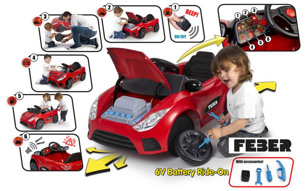 carro infantil eletrico FEBER MY REAL CAR