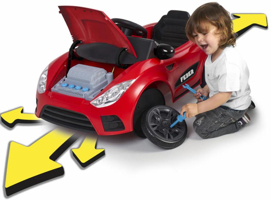 Coche Eléctrico para Niños Feber Rojo 