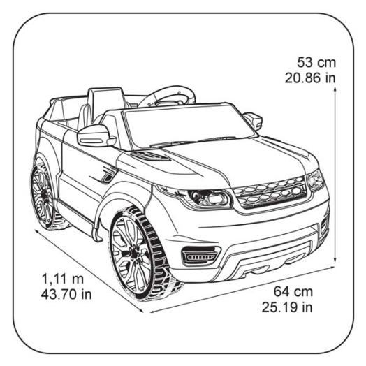 montable famosa range rover azul 6v 10922