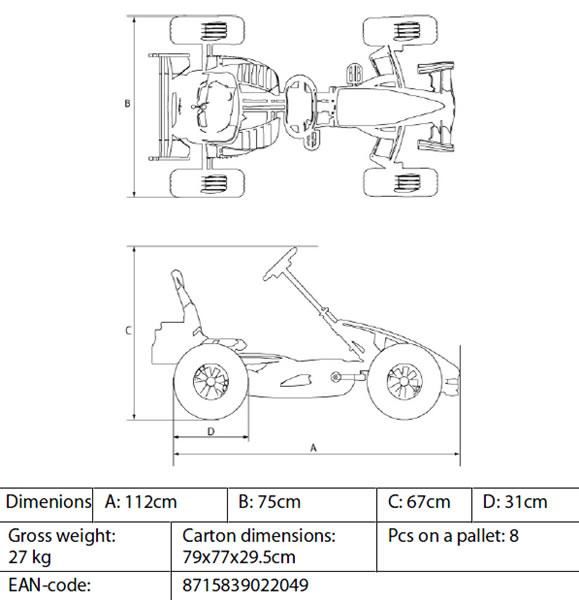 carros pedais Ferrari