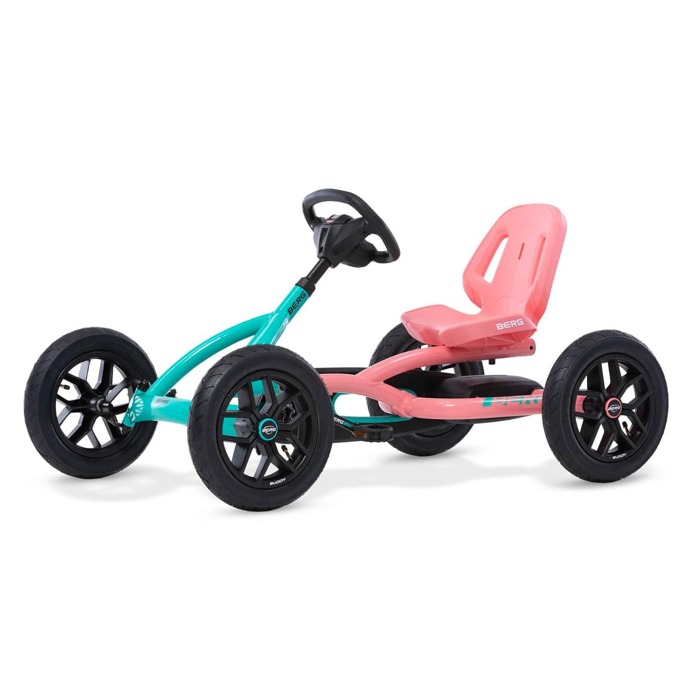 Coche de pedales BERG Buddy Lua rosa y azul 3 a 8 años