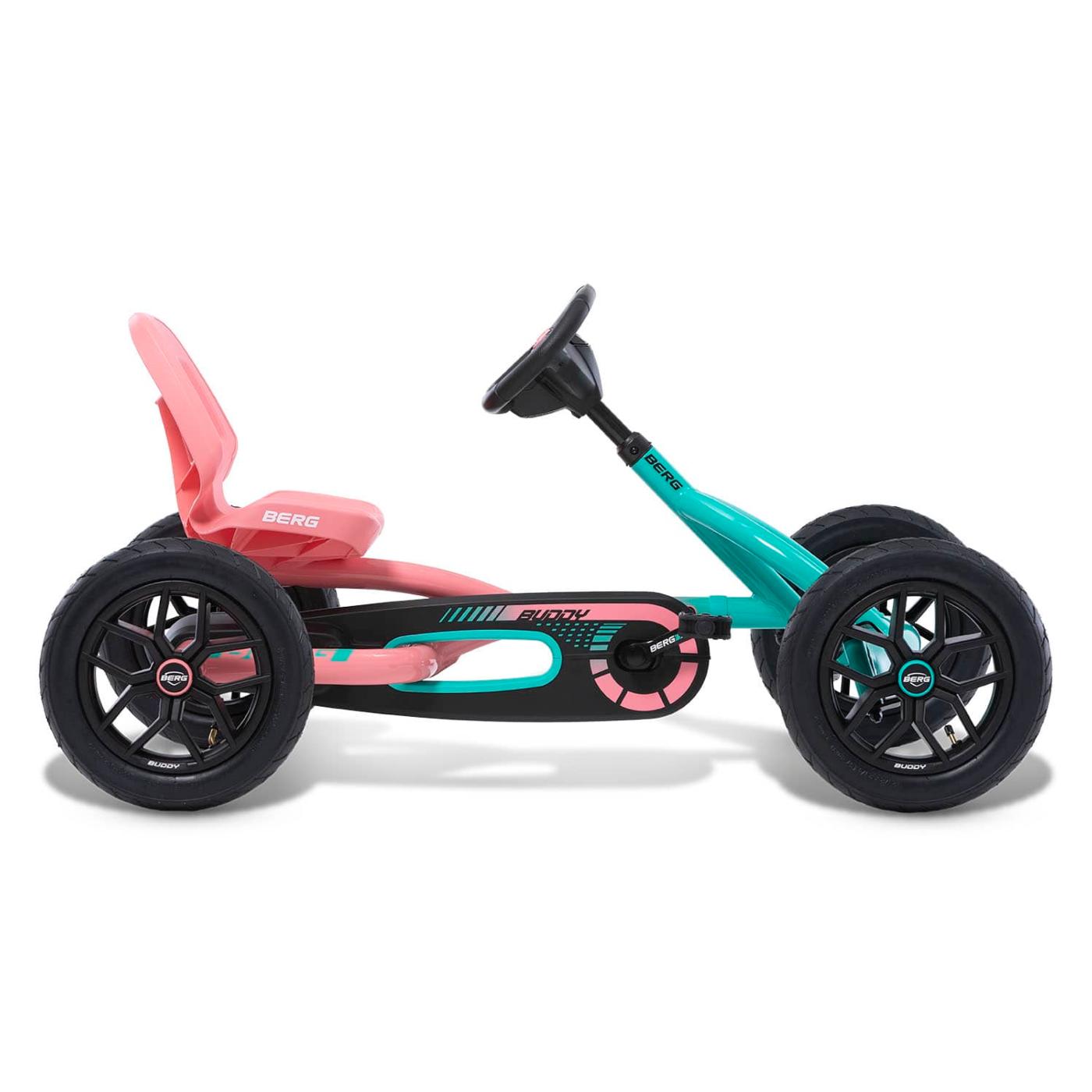 Cotxe de pedals BERG Buddy Lua rosa i blau 3 a 8 anys